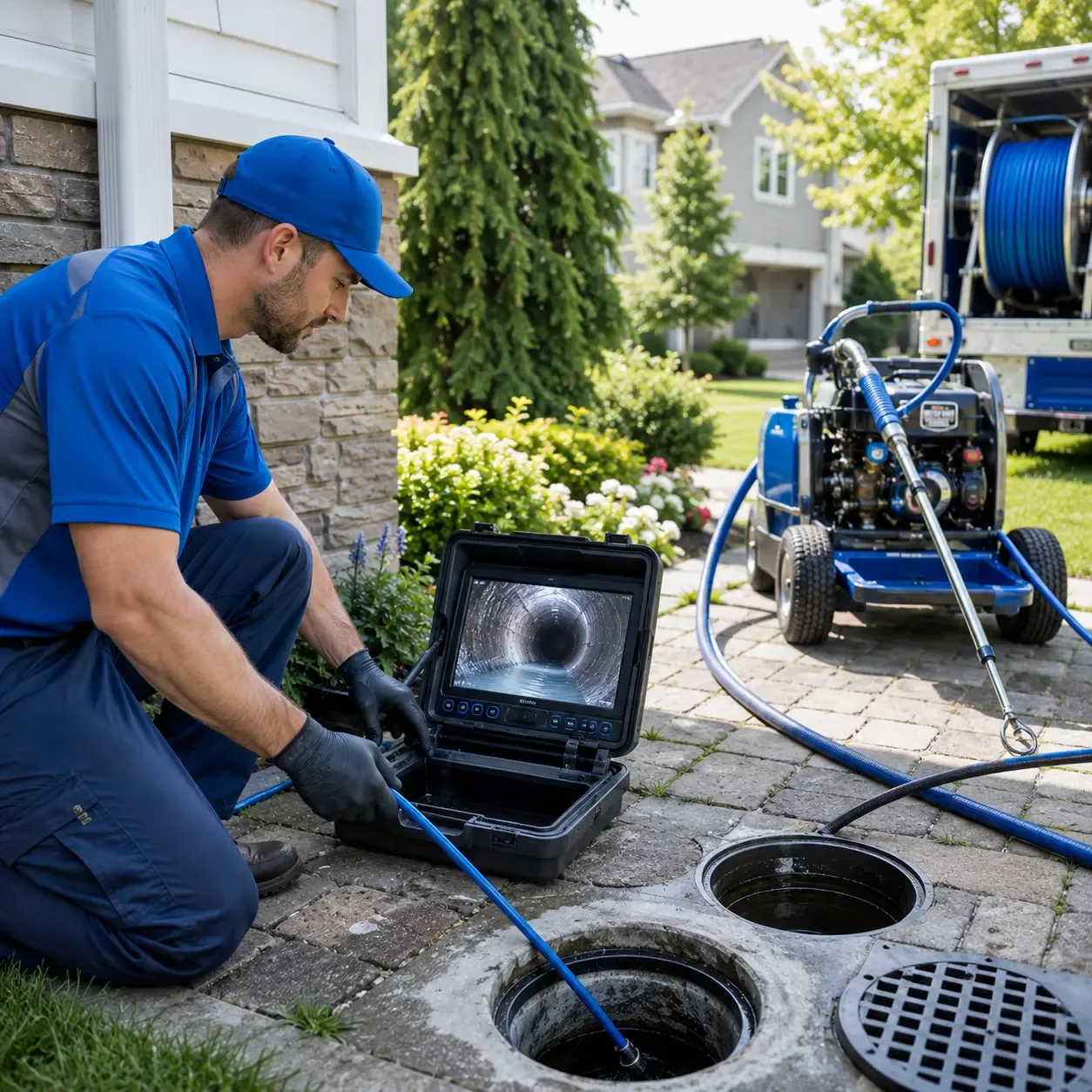 Outdoor drain cleaning professionals serving Mexico, ME