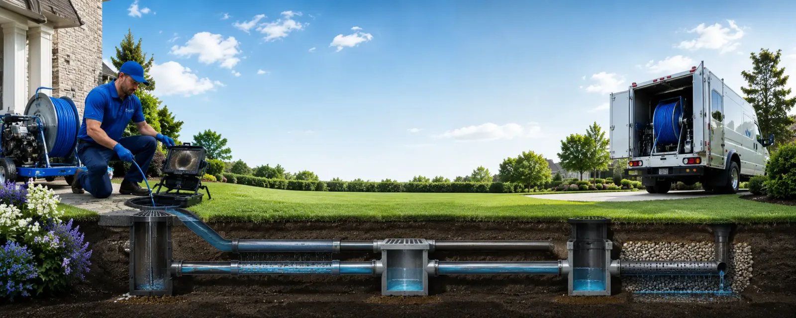 Outdoor drain cleaning information for Mexico, ME